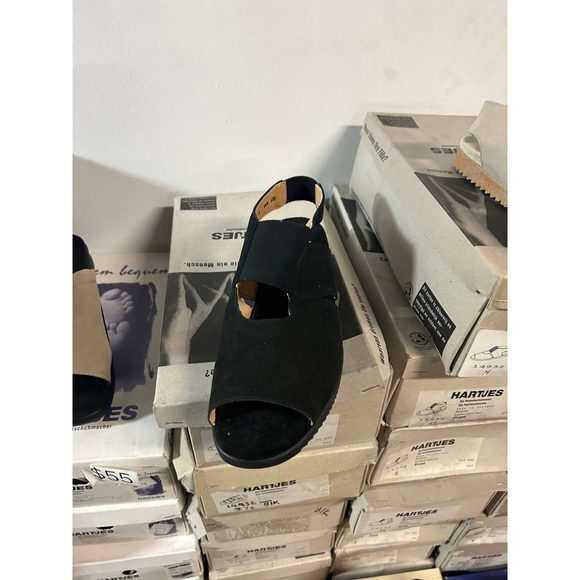 Vintage Hartjes Women's Terracotte Nubuck Sling-back Sandals 81232‎ - Picture 3 of 5